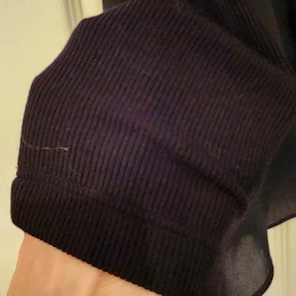 KAREN KANE Contrast Double Layer Wrap Top In Black Size Small - Picture 11 of 14